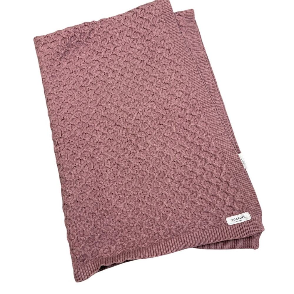 Bonbini New York Pink Knit Baby Blanket 0-6M